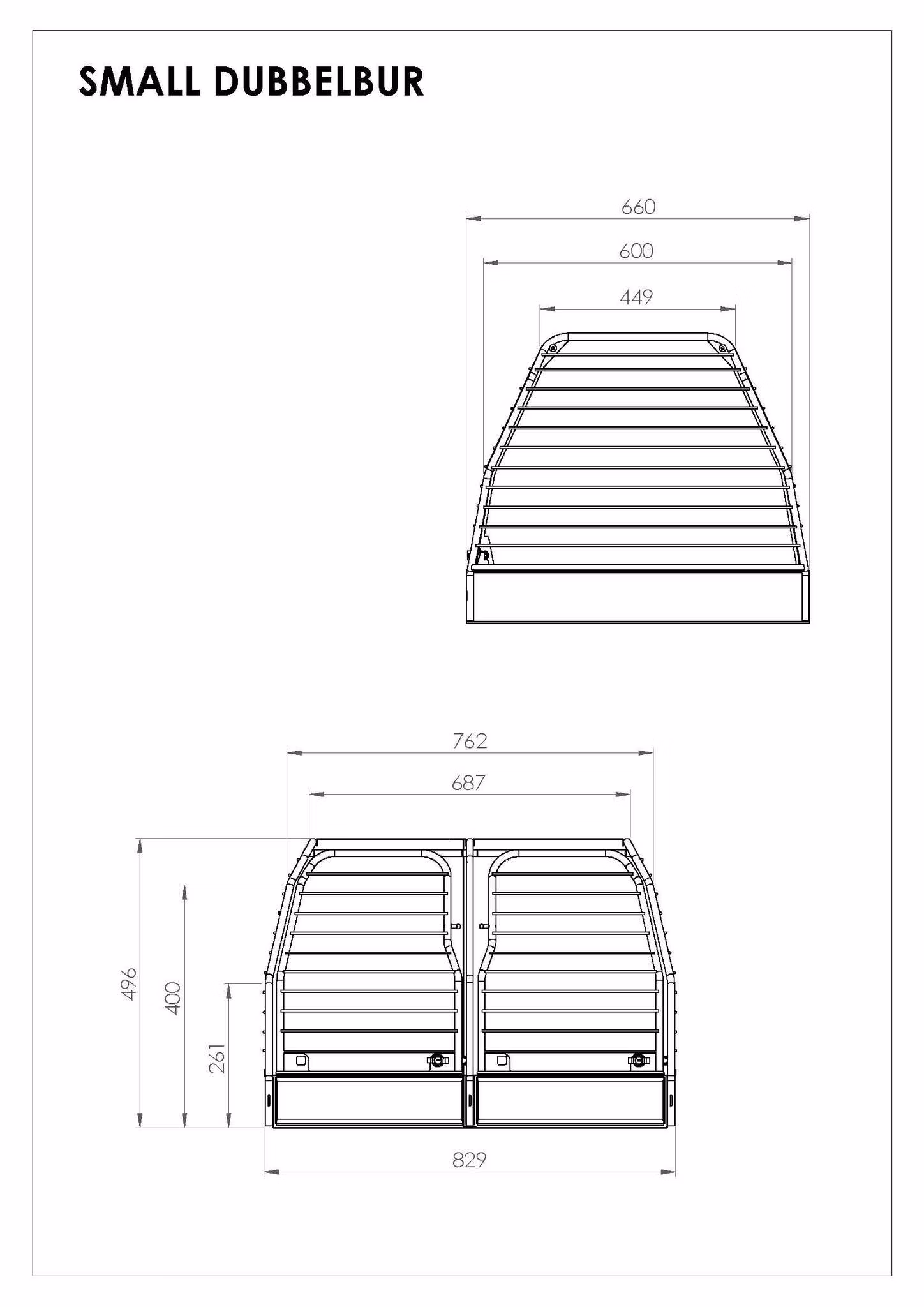 Koirahäkki Flexxy tupla - S tai M - Image 3