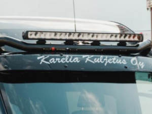 Lisävaloteline pakettiauton katolle (leveä)