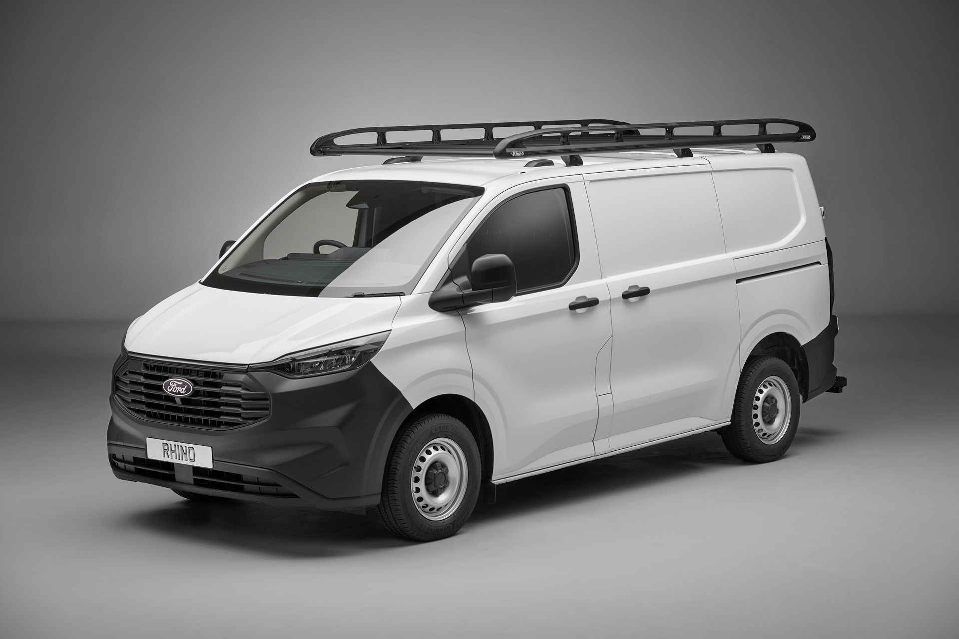 Kattoteline Rhino KammRack musta Transit Custom 23-