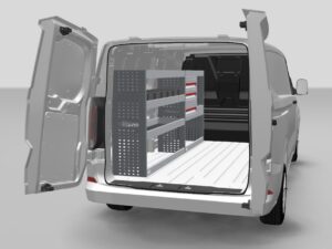 Rhino MR4 hylly laatikostoilla VW Transporter T7 L2H1