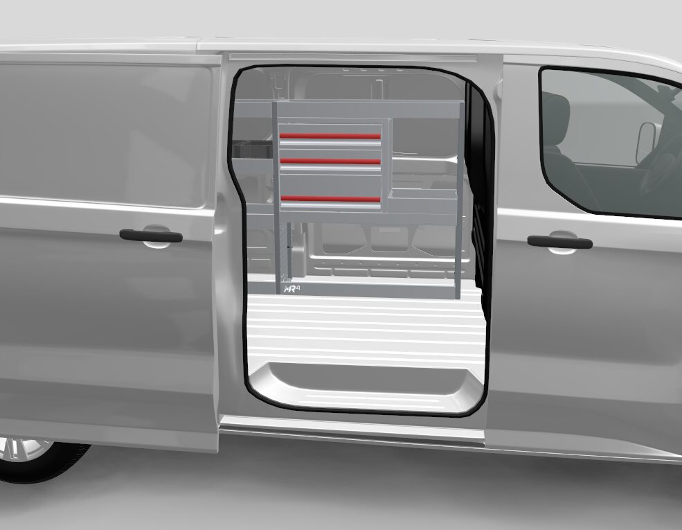Rhino MR4 hylly laatikostoilla VW Transporter T7 L2H1 - Image 2