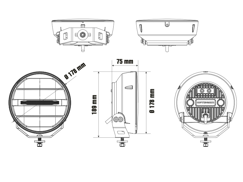 Optibeam Elites 7 pyöreä lisävalo - Image 4